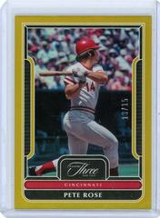 Pete Rose [Holo Gold] #70 Baseball Cards 2023 Panini Three and Two Prices