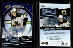 Marc McLaughlin #HA-49 Hockey Cards 2022 Upper Deck Credentials Highly Anticipated Autograph Prices