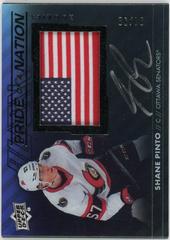 Shane Pinto Hockey Cards 2021 SPx UD Black Pride of a Nation Prices