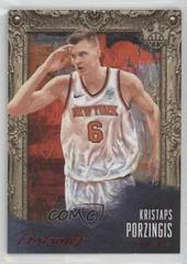Kristaps Porzingis [Ruby] #15 Basketball Cards 2018 Panini Court Kings Portraits Prices