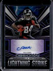 Cordarrelle Patterson [Electric Etch Purple] #11 Football Cards 2023 Panini Obsidian Lightning Strike Signature Prices
