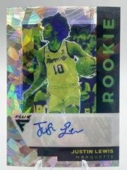 Justin Lewis [Cracked Ice] Basketball Cards 2022 Panini Chronicles Draft Picks Flux Rookie Autographs Prices