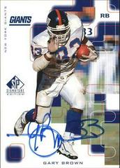 Gary Brown [Autograph] Football Cards 1999 SP Signature Prices