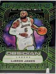 LeBron James [Green] Basketball Cards 2022 Panini Obsidian Supernova Prices