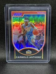 Carmelo Anthony [Black Refractor] Basketball Cards 2007 Bowman Chrome Prices
