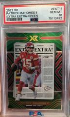Patrick Mahomes II [Green] #EXT-11 Football Cards 2022 Panini XR Extra Prices