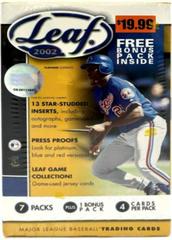 Blaster Box Baseball Cards 2002 Leaf Prices