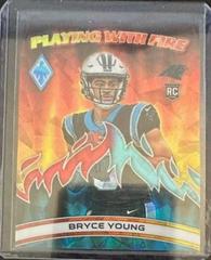 Bryce Young [Fire Ice] #PWF-1 Football Cards 2023 Panini Phoenix Playing with Fire Prices