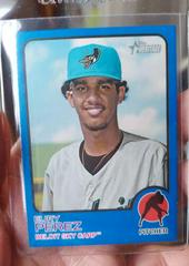 Eury Perez [Blue] #41 Baseball Cards 2022 Topps Heritage Minor League Prices