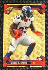 Willis McGahee #88 Football Cards 2013 Topps Finest Prices