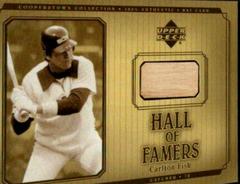 Carlton Fisk Baseball Cards 2001 Upper Deck Hall of Famers Cooperstown Collection Bat Prices
