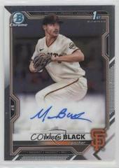 Mason Black #CDA-MBL Baseball Cards 2021 Bowman Draft Pick Chrome Autographs Prices