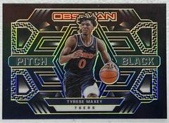 Tyrese Maxey [Yellow] Basketball Cards 2021 Panini Obsidian Pitch Black Prices