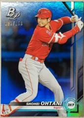 Shohei Ohtani [Blue] #2 Baseball Cards 2019 Bowman Platinum Prices