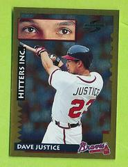 Dave Justice [Gold Rush] #555 Baseball Cards 1995 Score Prices