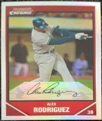 Alex Rodriguez [Refractor] #166 Baseball Cards 2007 Bowman Chrome Prices