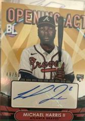 Michael Harris II [Gold] #OAA-MH Baseball Cards 2023 Topps Big League Opening Act Autographs Prices