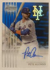 Pete Alonso [Blue] #STA-PA Baseball Cards 2022 Bowman Sterling Tek Autographs Prices
