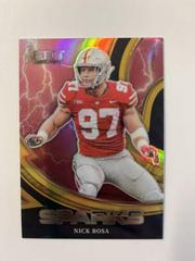 Nick Bosa [Gold] #SPR-ND Football Cards 2023 Panini Select Draft Picks Sparks Prices