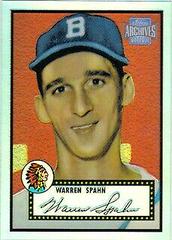 Warren Spahn [1952 Reprint] #77 Baseball Cards 2001 Topps Archives Reserve Prices