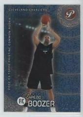 Carlos Boozer Basketball Cards 2002 Topps Pristine Prices