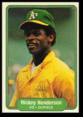 Rickey Henderson #92 Baseball Cards 1982 Fleer Prices