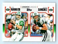 Joe Namath, Mark Sanchez #GL-NS Football Cards 2010 Topps Gridiron Lineage Prices