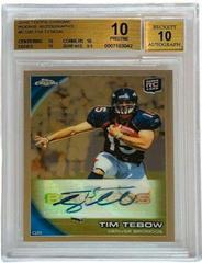 Tim Tebow [Autograph] #C100 Football Cards 2010 Topps Chrome Prices