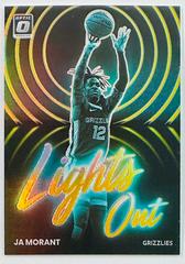 Ja Morant [Gold] Basketball Cards 2022 Panini Donruss Optic Lights Out Prices