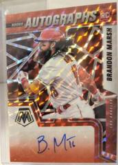 Brandon Marsh [Choice Fusion] #RAM-BM Baseball Cards 2022 Panini Mosaic Rookie Autographs Prices