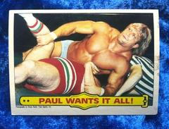 Paul Wants It All Wrestling Cards 1986 Scanlens WWF Prices