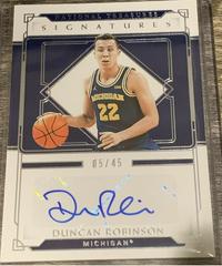 Duncan Robinson [Legacy Signatures] #LS-DR Basketball Cards 2021 Panini National Treasures Collegiate Prices