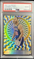 Stephen Curry [Gold] Basketball Cards 2021 Panini Illusions Mystique Prices