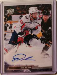 Tom Wilson [Snow Spray Autograph] Hockey Cards 2022 Upper Deck Prices