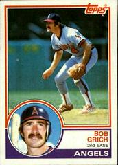 Bob Grich #790 Baseball Cards 1983 Topps Prices