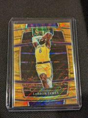 LeBron James [Gold Wave Prizm] #100 Basketball Cards 2021 Panini Select Prices