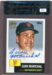 Juan Marichal #53FF-JM Baseball Cards 2022 Topps Archives 1953 Fan Favorites Autographs Prices