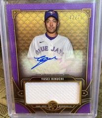 Yusei Kikuchi [Amethyst] #ASJR-YK Baseball Cards 2022 Topps Triple Threads Single Jumbo Relics Autographs Prices