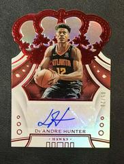 De'Andre Hunter [Red] Basketball Cards 2019 Panini Crown Royale Rookie Autographs Prices