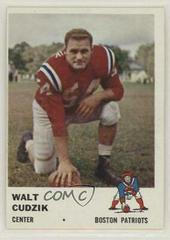 Walt Cudzik #182 Football Cards 1961 Fleer Prices