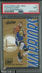 Stephen Curry [10th Anniversary] Basketball Cards 2018 Panini Absolute Memorabilia Prices