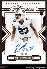 Roger McCreary [Autograph Ruby] #121 Football Cards 2022 Panini Flawless Collegiate Prices