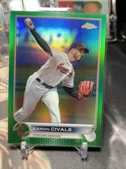 Aaron Civale [Green] #USC160 Baseball Cards 2022 Topps Chrome Update Prices