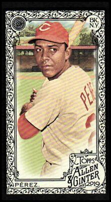 Tony Perez [Mini Black] #104 Baseball Cards 2019 Topps Allen & Ginter