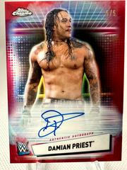 Damian Priest [Red Refractor] Wrestling Cards 2021 Topps Chrome WWE Autographs Prices