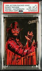 Macho Man Randy Savage [Autograph] #1 Wrestling Cards 1994 Action Packed WWF Promo Prices