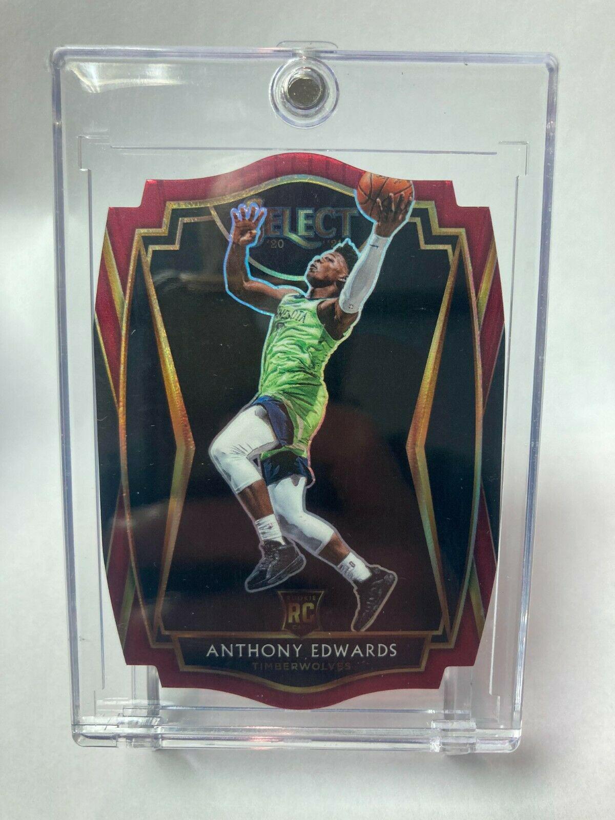 Anthony Edwards [Maroon Prizm Die Cut] 169 Prices 2020 Panini Select Basketball Cards