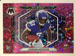 Jordan Addison [No Huddle Pink] #ND-14 Football Cards 2023 Panini Mosaic NFL Debut Prices
