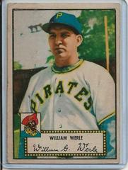 William Werle Baseball Cards 1952 Topps Prices