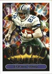 Emmitt Smith #RN3 Football Cards 1999 Topps Record Numbers Prices
